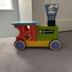 Toy sit on train with activities for toddler