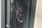 Warehouse black satin party wear dress