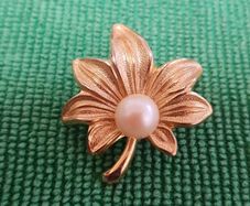 Vintage Brooch with a Pearl.