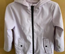 Girls Lilac Fleece lined jacket / mack - see 3 pics