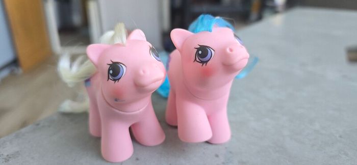 Sticky and Sniffles Newborn Twins MLP G1 My Little Pony
