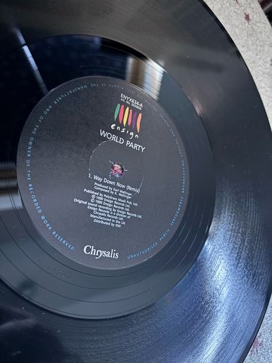 World Party vinyl 12" Single