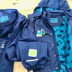 Weather/water proof trousers and jacket size 110/116 cm