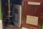 Vintage Leitz Wetzlar Brass Microscrope