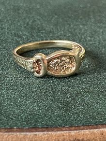 Buckle ring 9ct solid gold