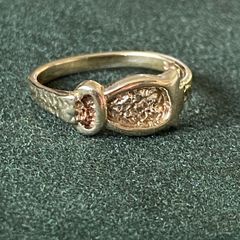Buckle ring 9ct solid gold