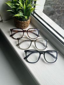 NEW Blue screen glasses _ set of 3