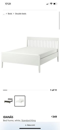Ikea IDANAS double bed frame
