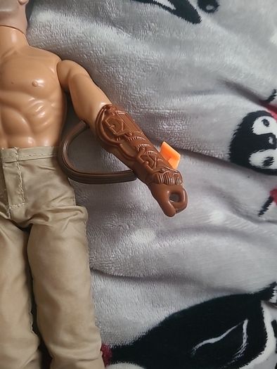 3 vintage action man dolls