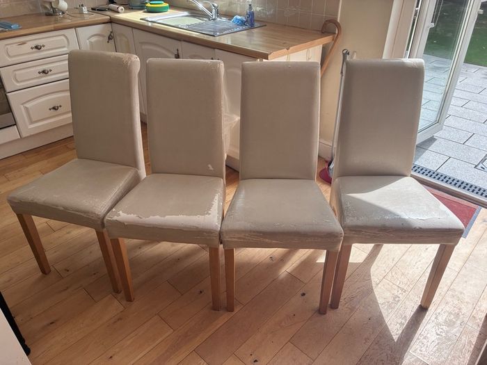 four dining chairs