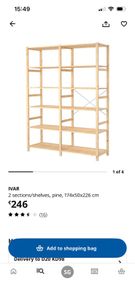 Ikea Ivar wardrobe or shelving unit