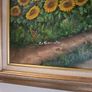 Oil On Canvas of Sunflower By C Benolt Image 3