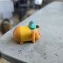 Disney Tsum Tsum Gus 1 inch Vinyl Mini Figure Cinderella Mouse Green Hat Image 4