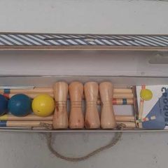 4 Player Lawn Croquet Set.