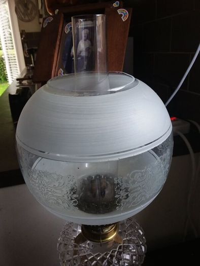 2 double burner oil lamps