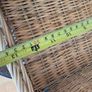 Set of rectangular wicker and rattan storage baskets Image 10