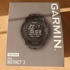 Garmin Instinct 3 Solar Tactical Edition 45mm black model.