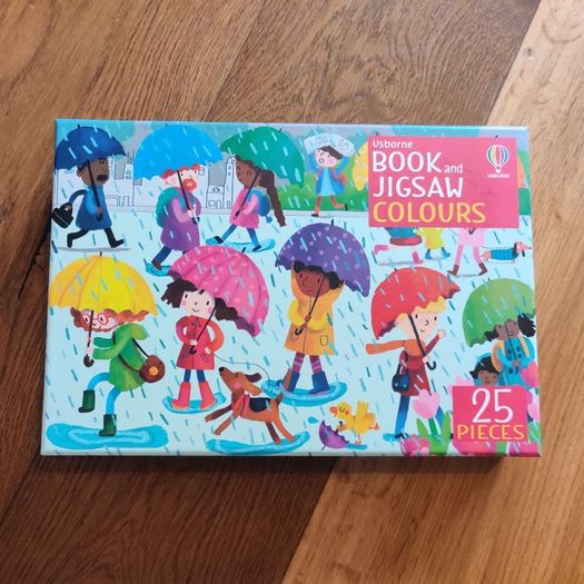 Usborne Book and Jigsaw Colours 25 Pieces Excellent Condition