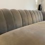 Velvet grey sofa Image 3