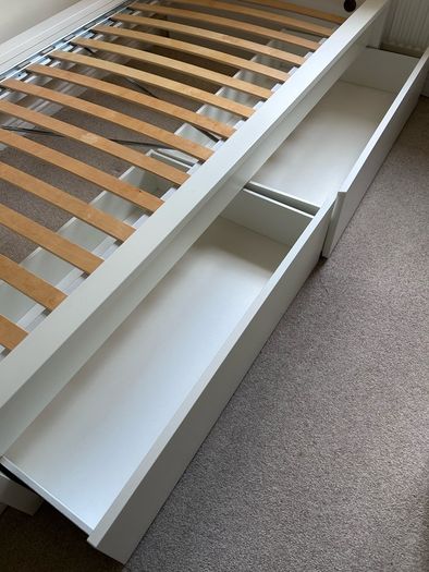 Ikea Malm single bed with storage