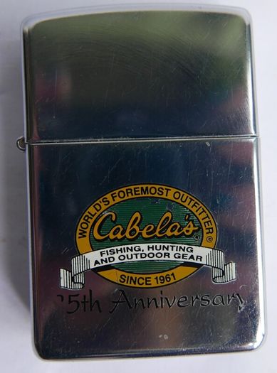 2007 Zippo Cabelas World's Foremost Outfitters Lighter