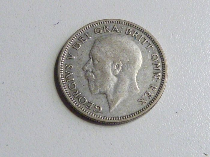 George the Fifth silver shilling