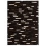 Rug Genuine Leather Patchwork 120x170 cm Stripe Black/White Image 5