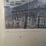 Collectible Original Antique Etching titled "Amsterdam Reguliersgracht" by artist Maarten Langbroek, dated 1920 Image 3