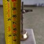 Antique Small Crucifix INRI Cross Vintage Jesus Statue Chirstian on marble plinth. Image 4