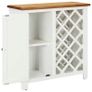Wine Cabinet 80x32x80 cm Solid Oak Wood Image 3