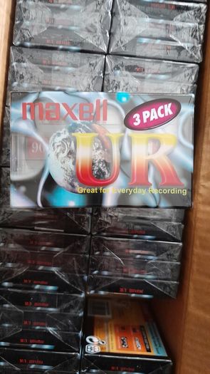 Box Of 60 New & Sealed Maxell C90 Cassette Tapes