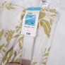 Marks & Spencer White Olive Green Floral Print A-line Midi Skirt 14UK/42EU Image 2