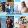 Neck Fan, Portable Hanging Neck Fan, Bladeless Mini Neck Fan, 3-Speed Hands-Free Personal Fan Rechargeable Wearable Fan, Headphone Design, for Home Office Travel Sports Outdoor Image 5