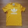 Adidas Originals Trefoil Tee Shirt Size Small Hk5229 Collegiate Gold Image 2
