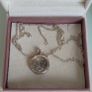 Pandora floating locket necklace with three petite charms very good condition fully hallmarked Image 5