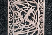 Art Noveau Style Cast Iron Dragon Fly Door Mat