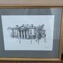 Collection of 6 Framed Trinity College Dublin Pen and Ink Prints Image 4