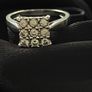 9ct white gold and Diamond Ring Image 3