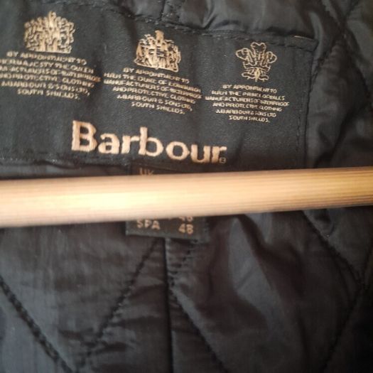 Barbour Black double breasted jacket