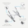Adjustable Laptop Stand For Desk, Aluminium Portable Laptop Riser Holder, Cooling Stand (10"-15.6") Compatible With Macbook Pro/air, Hp, Lenovo, Sony, Dell, Notebook Tablets Computer (Silver) Image 6