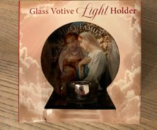 Glass tealight holder