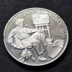 1971 Sterling Silver John Sloan 1871-1951 Medal (25 Grams)