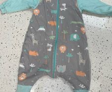 Slumbersac sleeping bag with feet