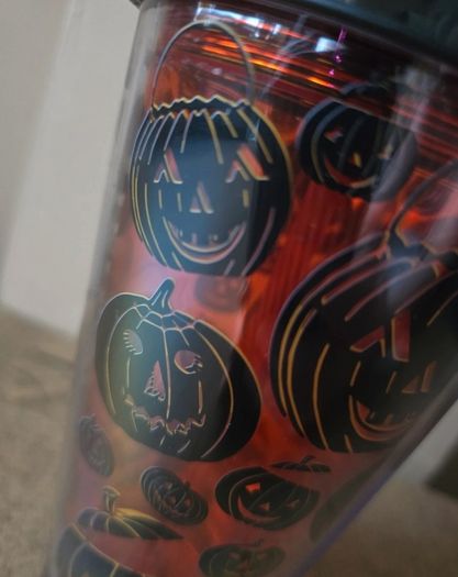 2022 Starbucks Halloween tumbler with pumpkins