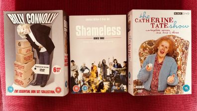 Comedy and TV series DVDs