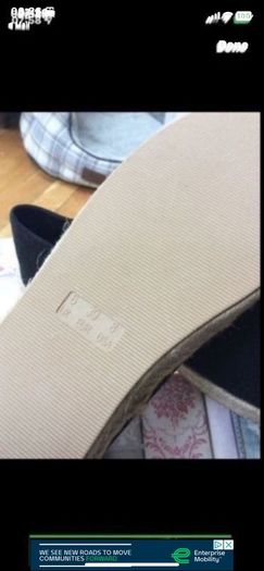Bnwt black espadrille size 6 shoes