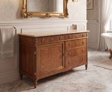 Old French marble topped washstand which could be used as as a sink unit.