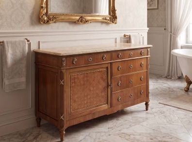 Old French marble topped washstand which could be used as as a sink unit.
