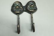 Vintage Chinese-Style Brass/Bronze Double Wall Hook