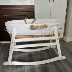 Rocking Moses Basket Stand & Moses Basket